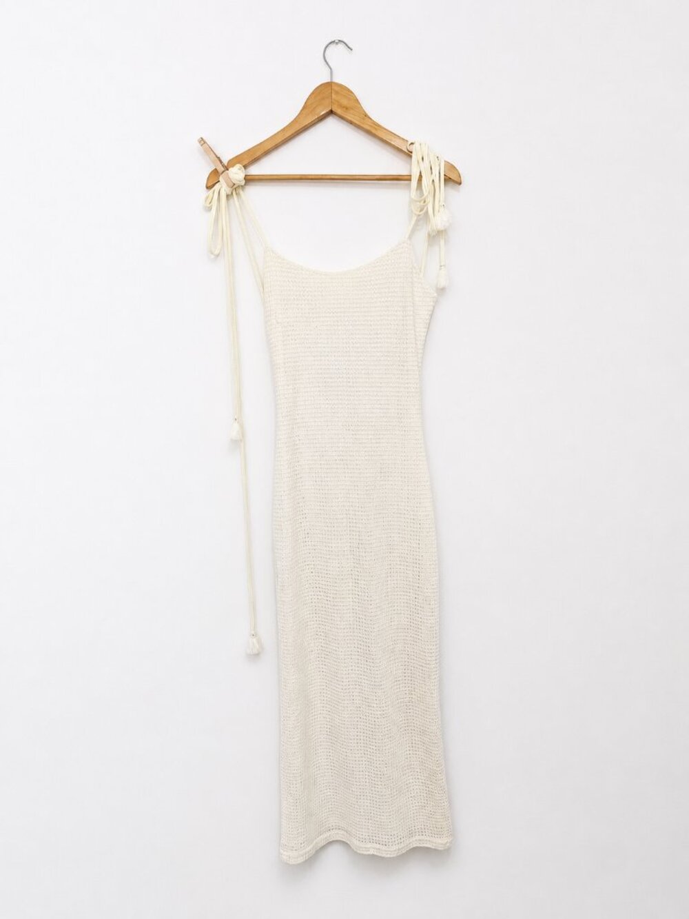 SHEIN VCAY Tie Shoulder Backless Bodycon Dress - Medium - Picture 4 of 10